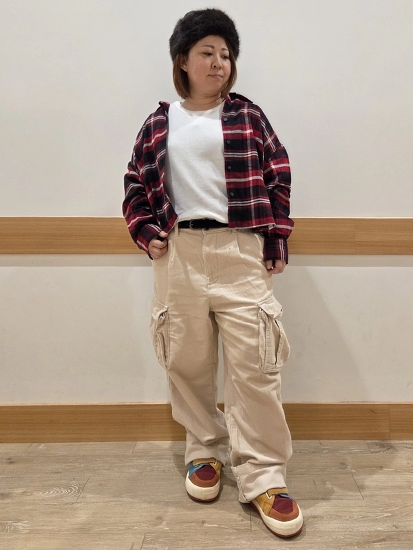 バギーコーデュロイパンツコーデ。