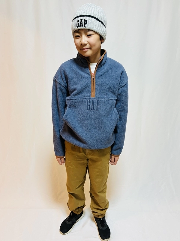 kids 【NEW!!】ハーフジッププルオーバー♪