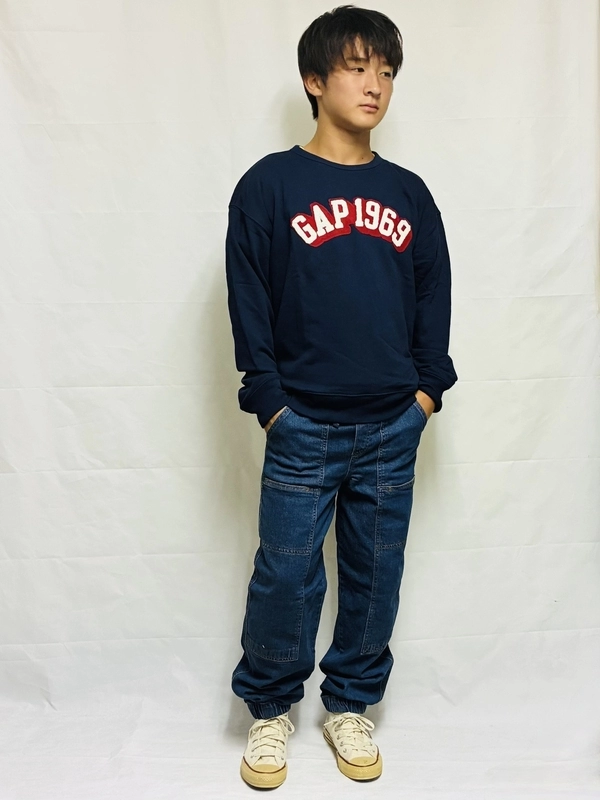 キッズ【通学に便利ロゴトレーナー】リンクコーデ