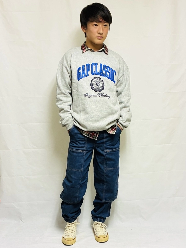 キッズ【ソフトロゴスゥェットコーデ】リンク