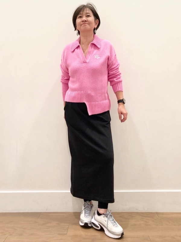 アシンメトリーコットンセーター