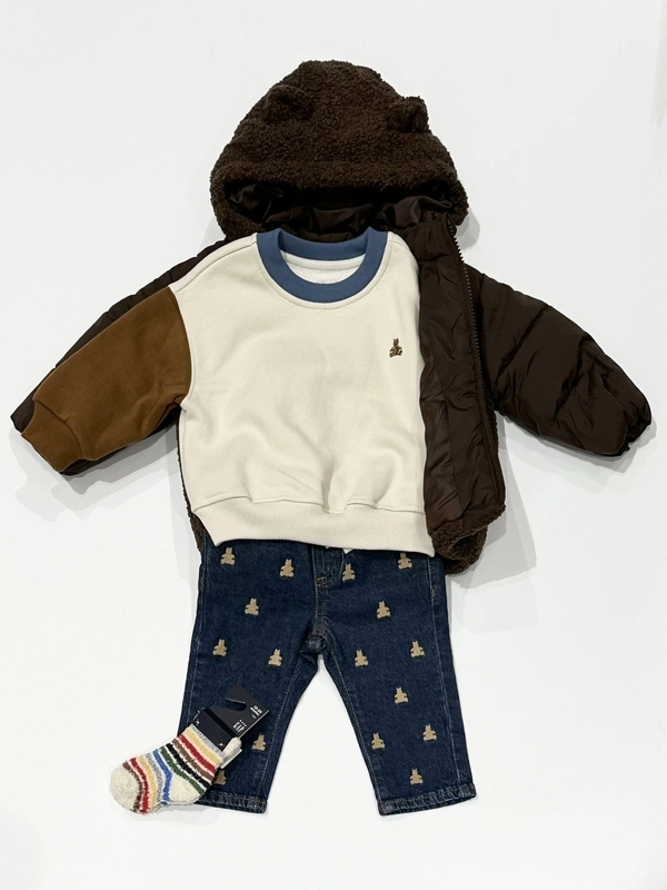 【真冬もあったか】 クマさんぬくぬくコーデ