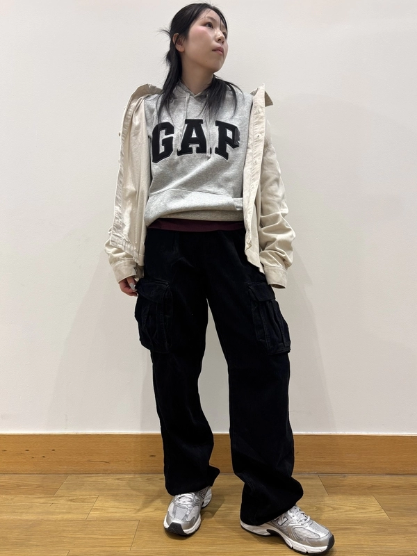 ロゴパーカー✖️コーデュロイ