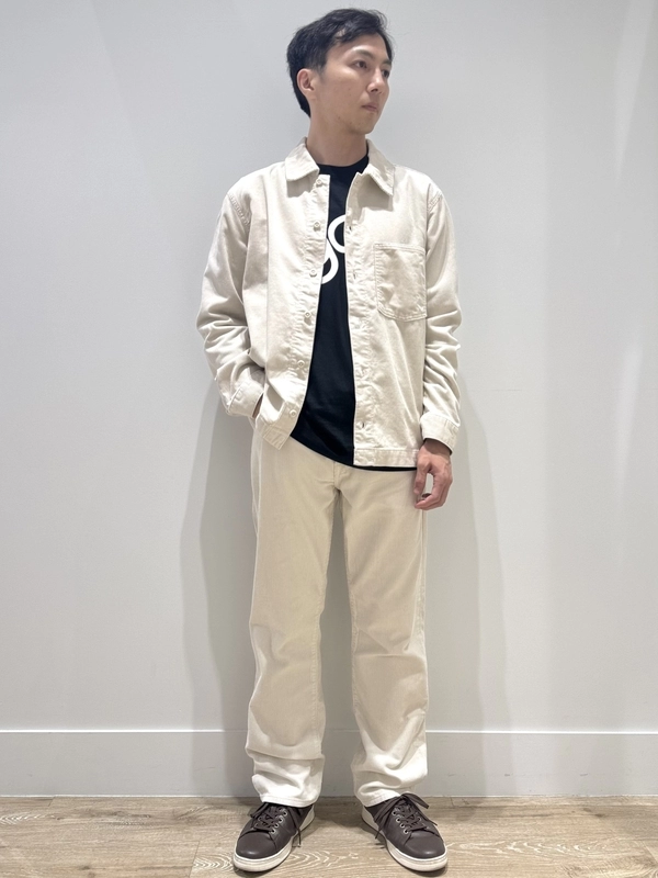 コーデュロイのセットアップ