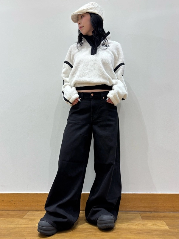 【New】ボアハーフジップ