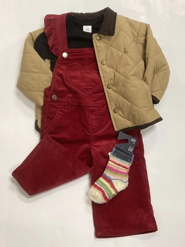 『ハート』オーバーオールコーデ