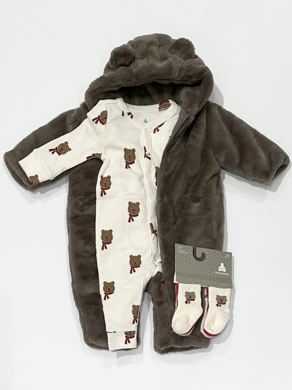 【大人気】モコモコくまちゃん変身コーデ