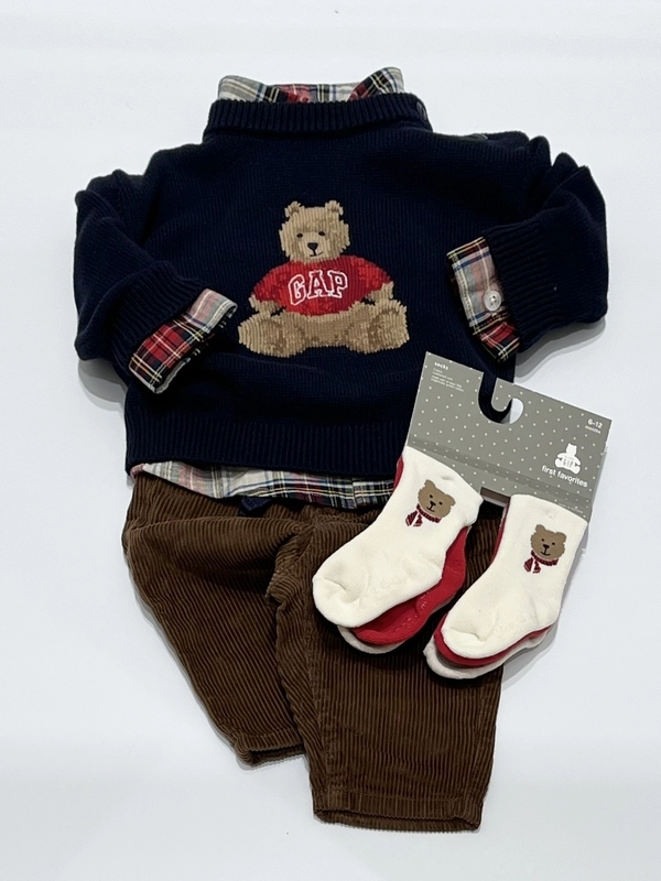 リンクコーデもできるクマさんセーター