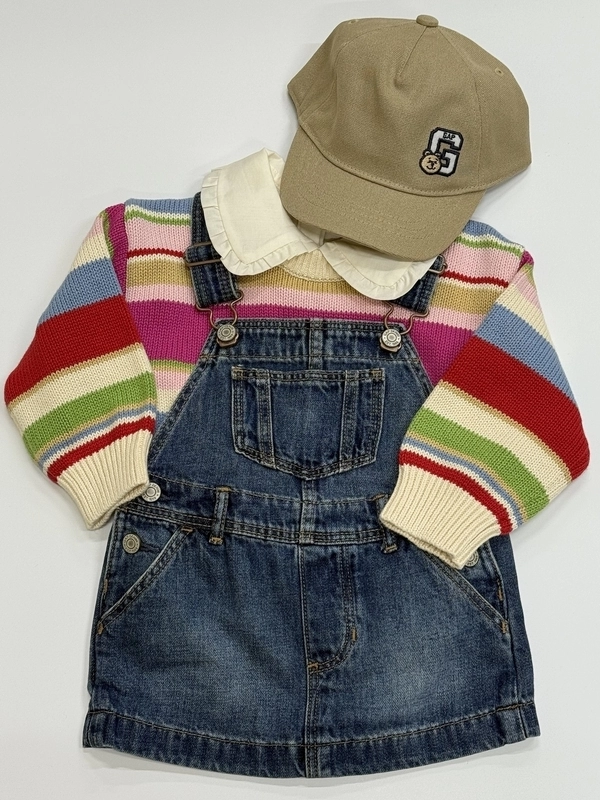 カラフルクルーネックセーター