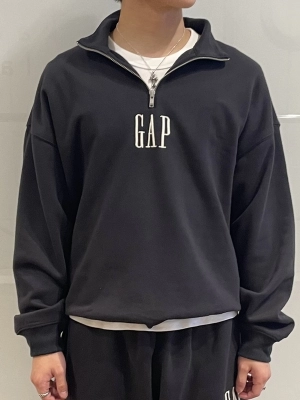 GAP ATHLETIC ハーフジップ スウェット セットアップ L 大人気】ハーフジップロゴセットアップ | Gap公式オンラインストア