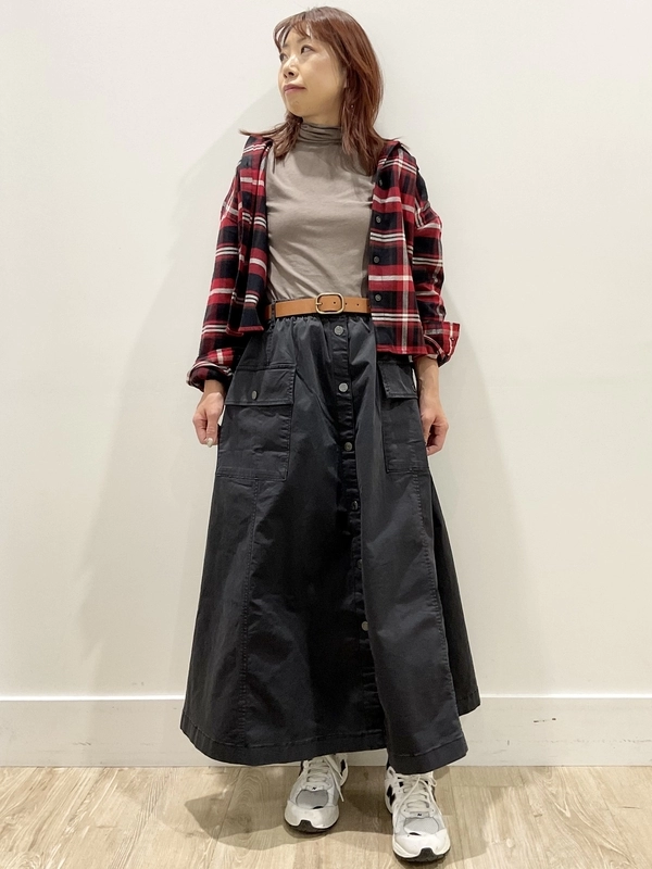 新作カーゴマキシスカート