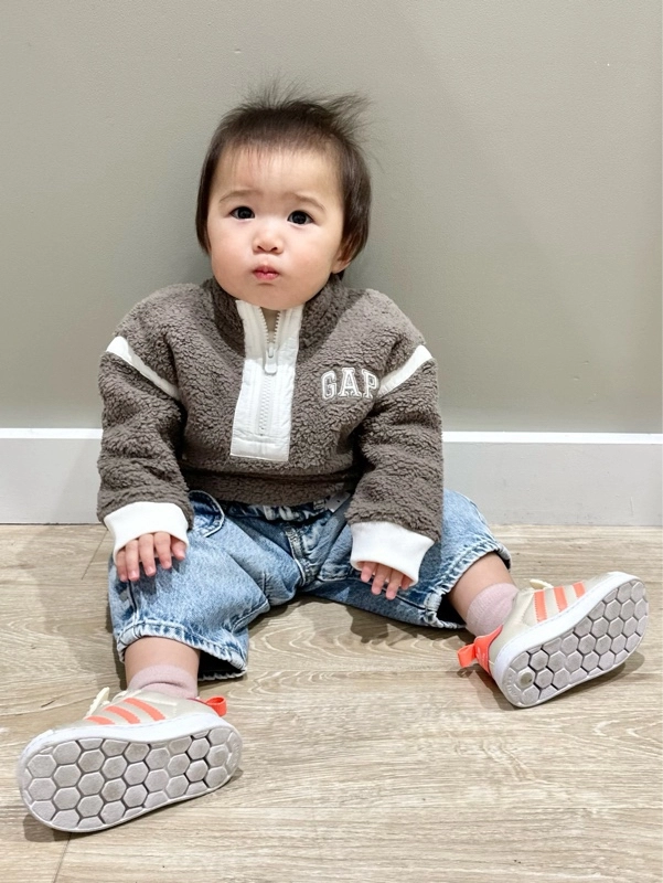 大人気！ボアハーフジップ！