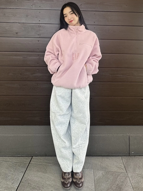 【新作】ボアハーフジッププルオーバー×バレルスウェット