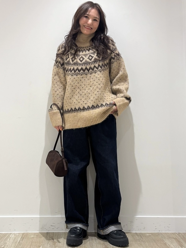 【ふわもこ♡】フェアアイルタートルセーター