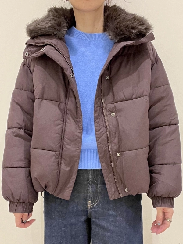 フェイクファートリミング パファージャケットのスタイリング | Gap