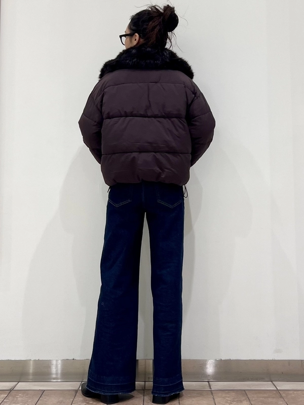 フェイクファートリミング パファージャケットのスタイリング | Gap