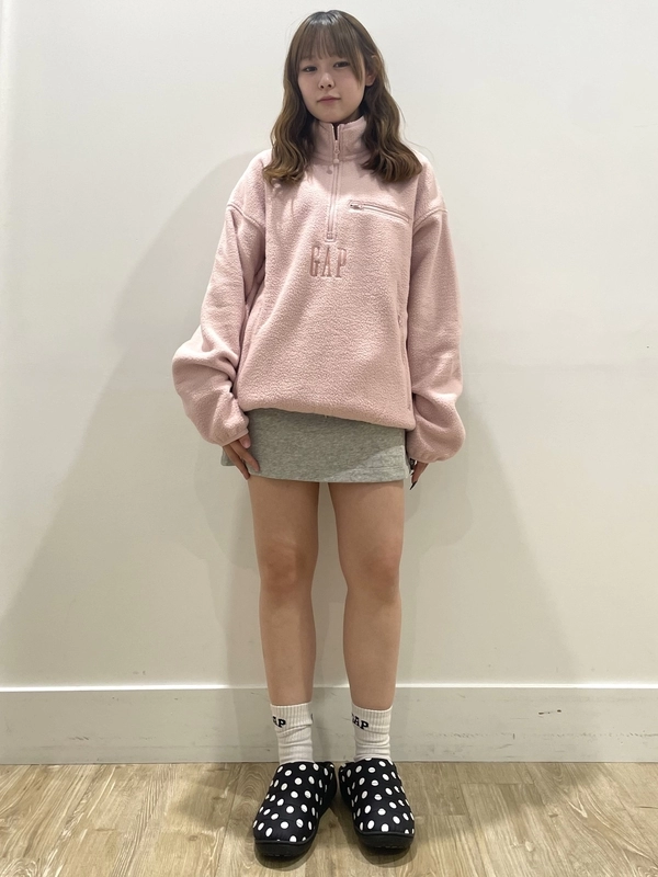 おすすめピンク♪ボアハーフジップ