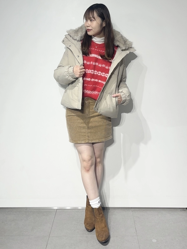 【雪柄セーターがかわいすぎる！】おすすめクリスマスコーデ