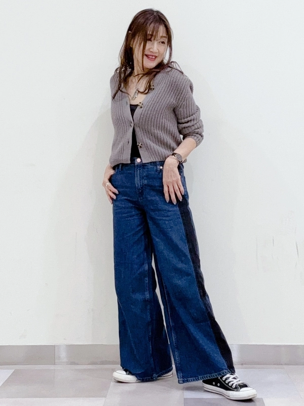 コットンカーデ✖️デニムコーデ