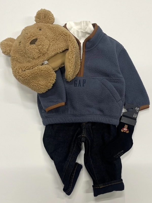 ハーフジップで暖かコーデ⭐︎