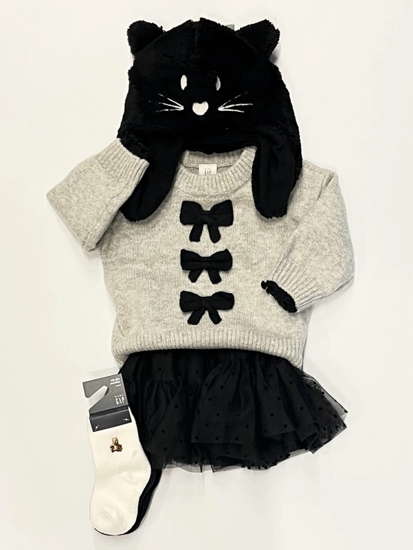 モノクロリボンコーデ