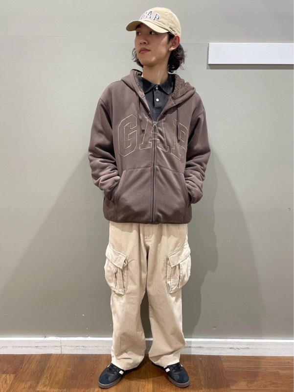 裏ボアパーカー