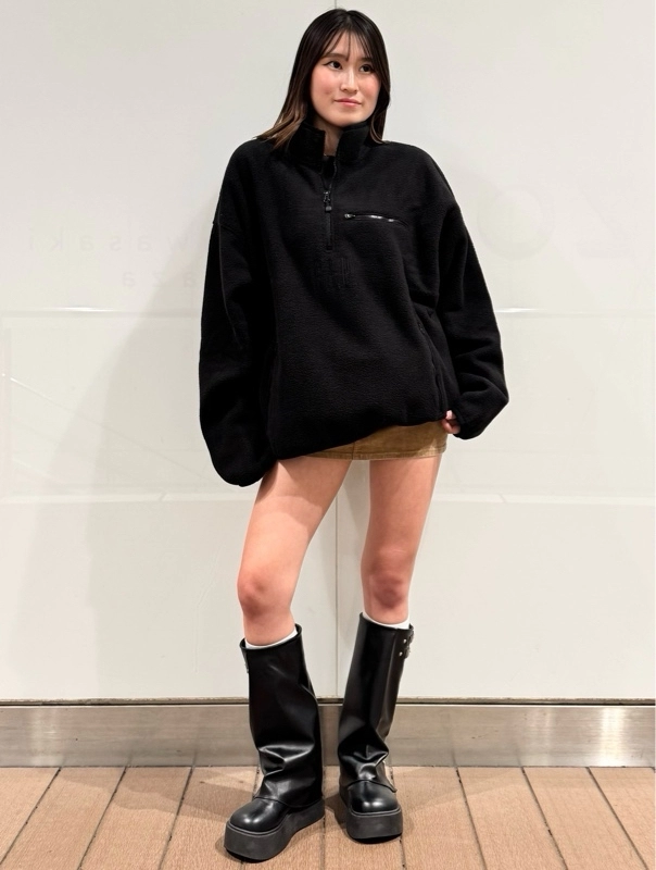 あったかフリース人気コーデ