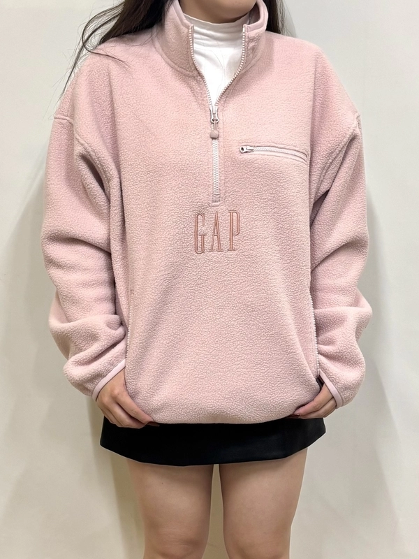 ボアオーバーサイズハーフジップ | Gap公式オンラインストア