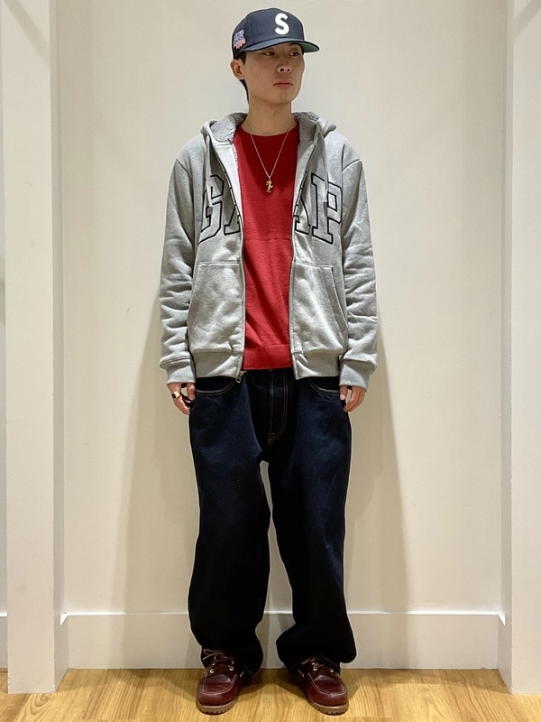 デイリーに使える！裏ボアジップパーカー