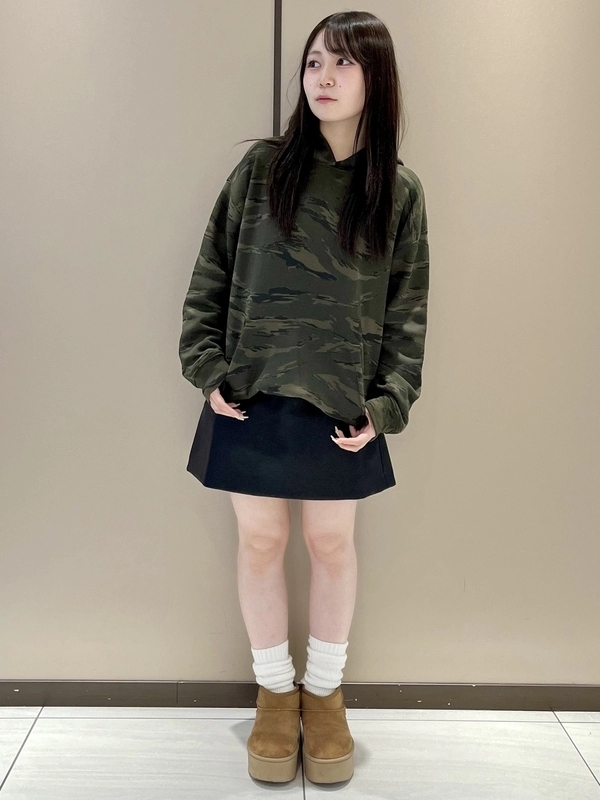 カモフラパーカー