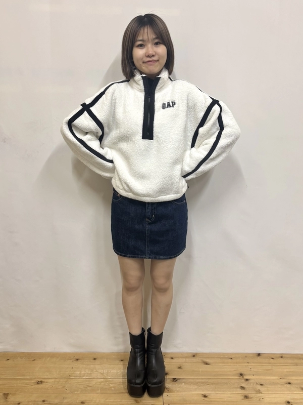 もこもこ♡ハーフジップ