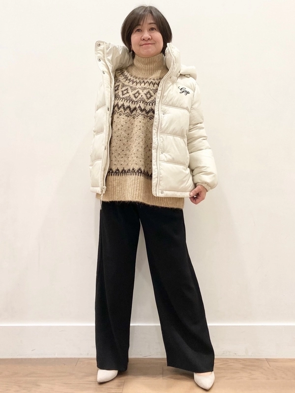 イルミネーションは暖かなアウターで