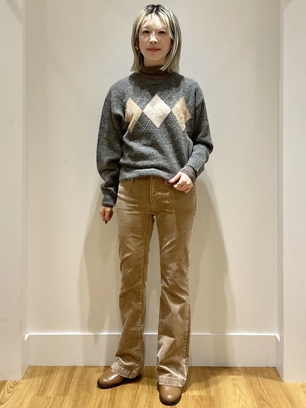 ふわもこ♪アーガイルセーター