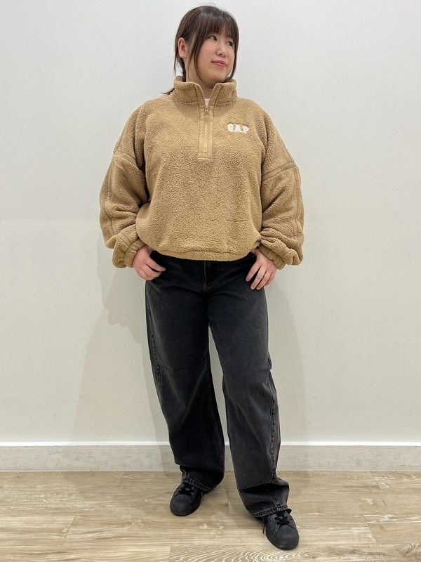 あったか♩ハーフジップボア