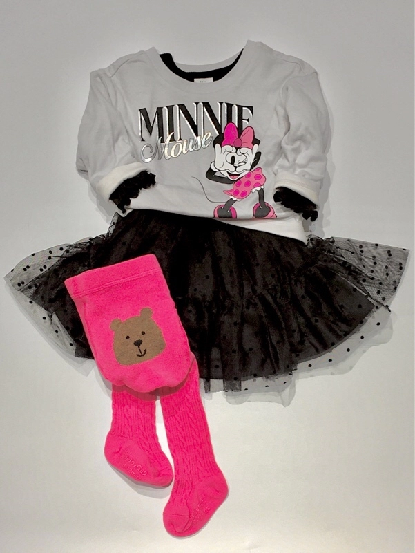 【ミニーマウス】可愛いだけじゃない、チュールブラック。