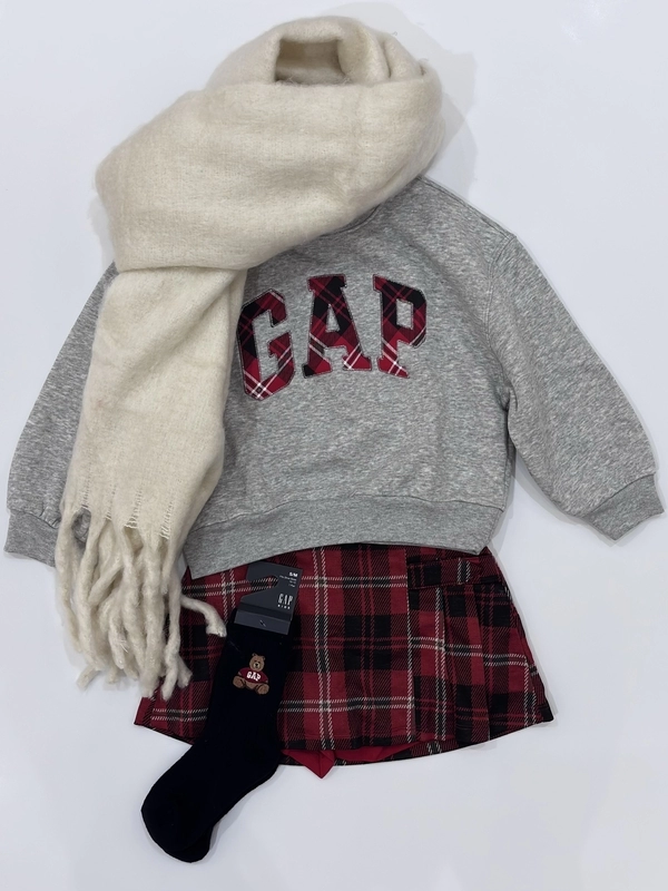 チェック柄ガーリーコーデ♡