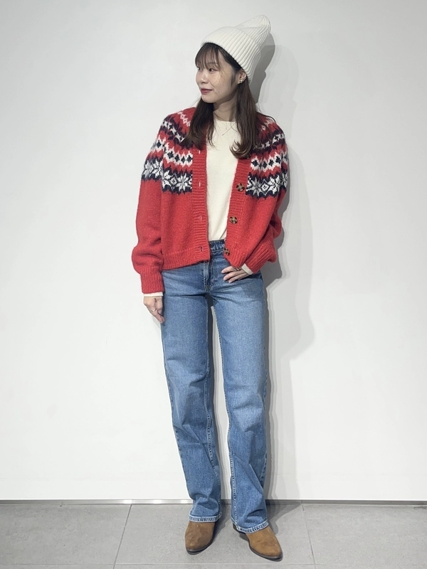 【一気にX'mas感☆】フェアアイル柄カーディガン