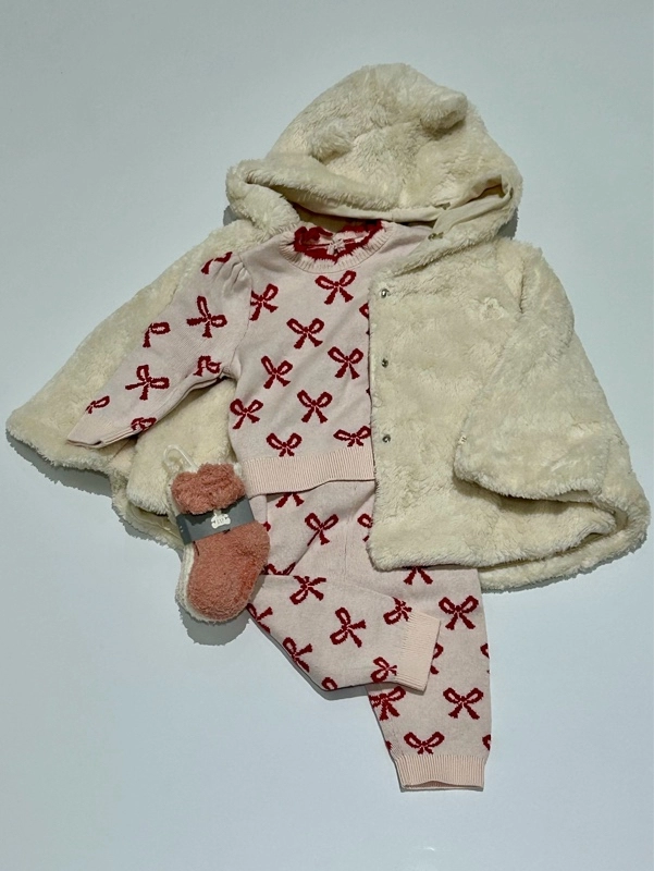 ボア　くまさんポンチョ