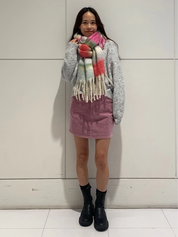 【holiday】グレー✖️ピンクが可愛い！