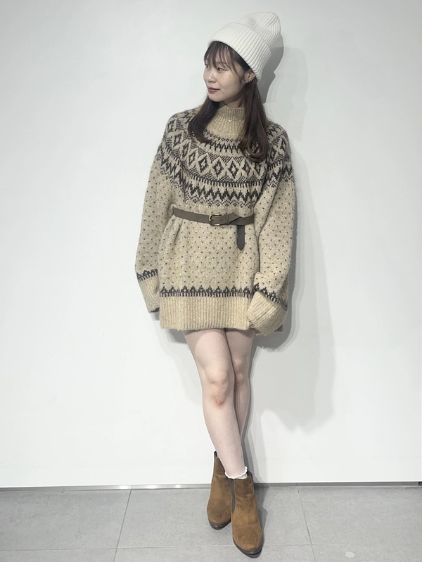 【冬といえば！】ノルディック柄セーターコーデ