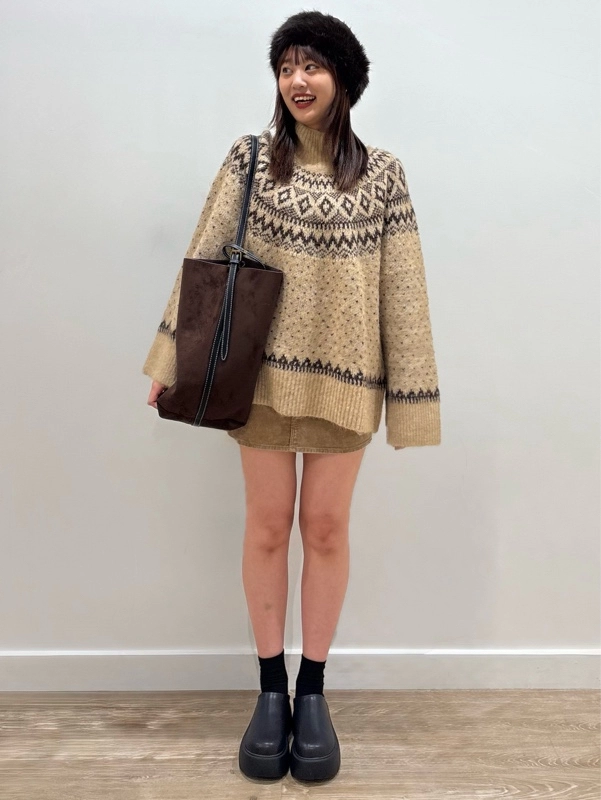 可愛いブラウンコーデ