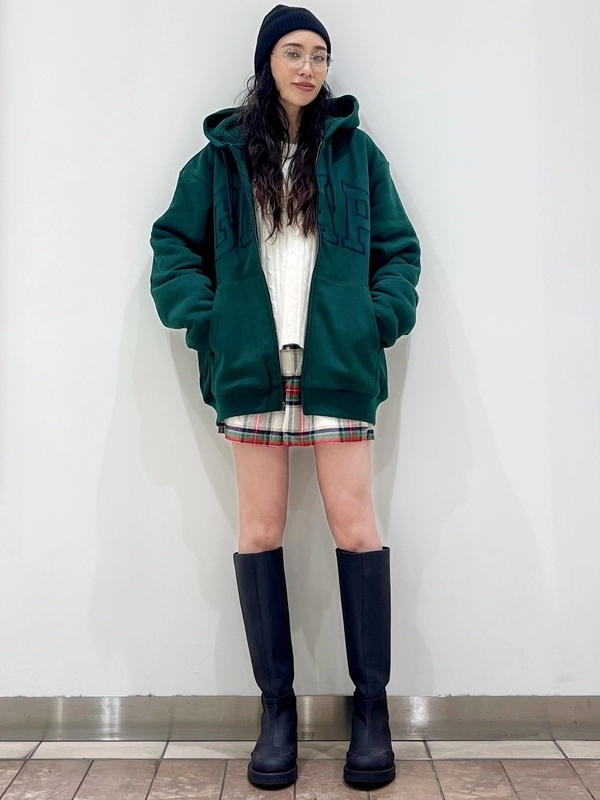 【大人気】裏ボアジップパーカー