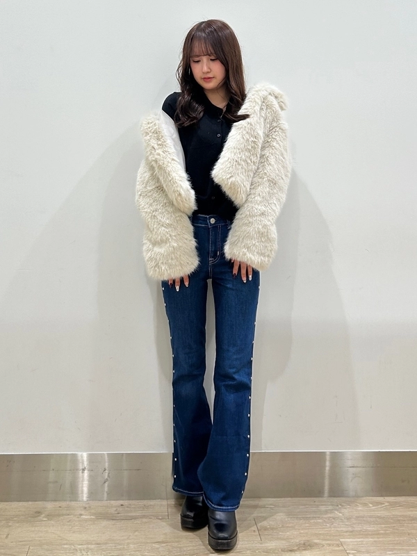 Gap公式オンラインストア | リサイクル フェイクファー クロップド