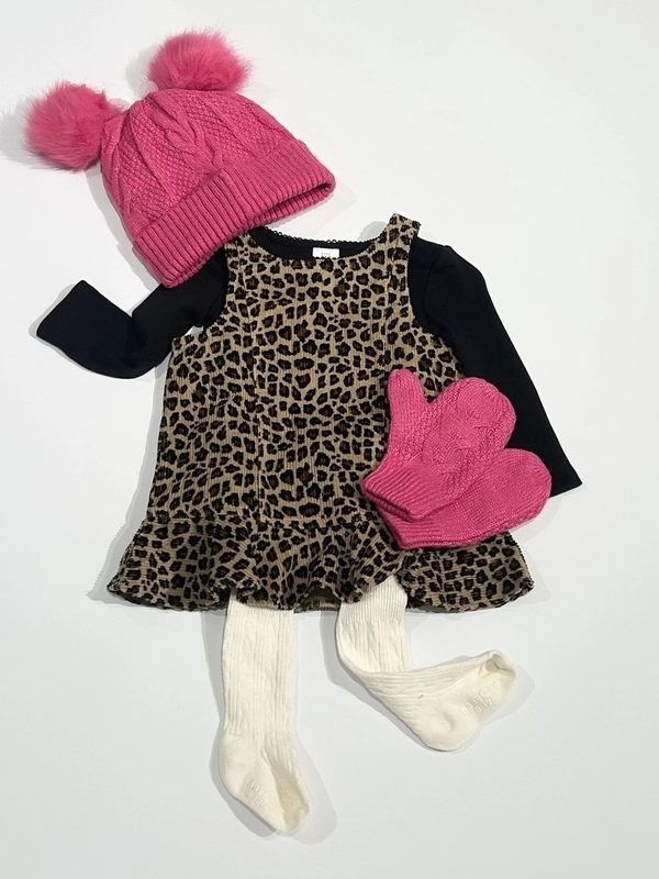 ピンク×レオパード柄