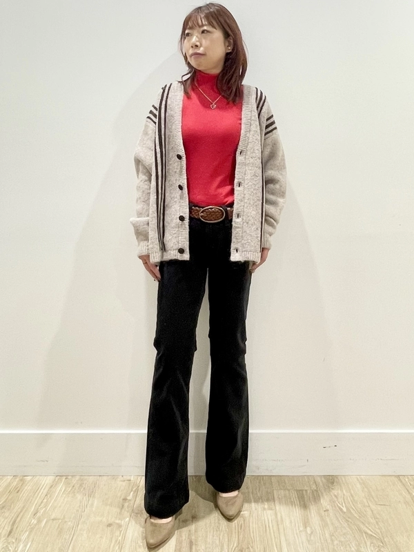 ふわもこメンズカーディガンでホリデーコーデ☆