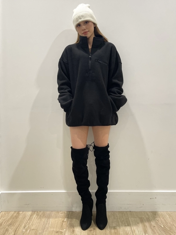 人気のボアフリースハーフジップ☆