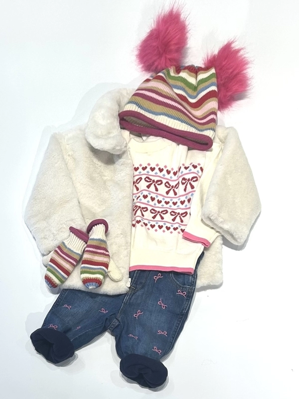 【トドラー】可愛いリボンコーデ