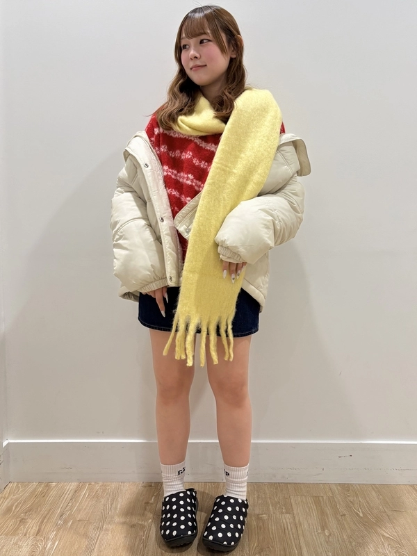 レッドとイエロー合わせコーデ♡