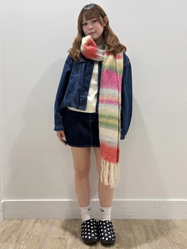 デニムとセーターコーデ♡