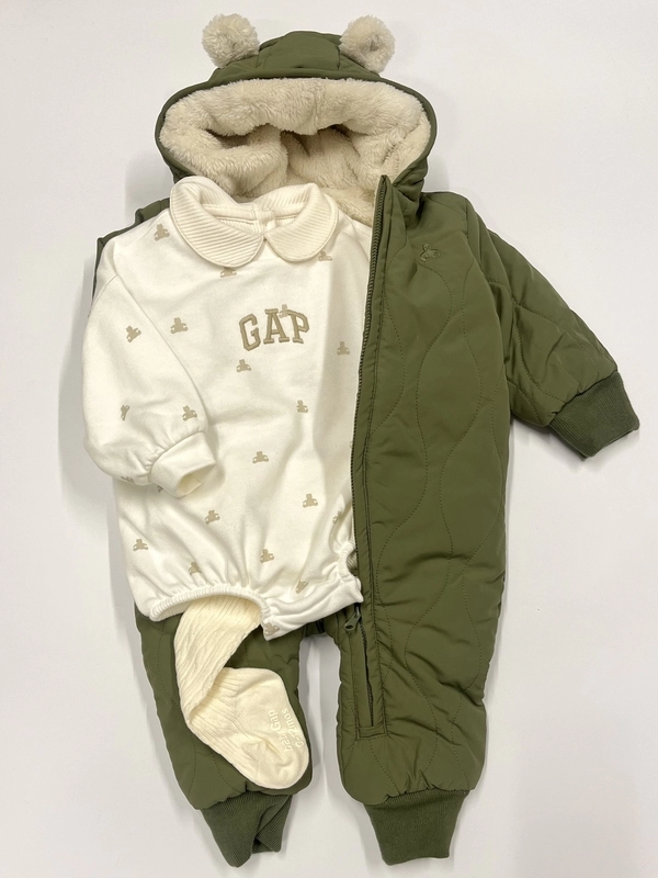 バブルワンピースで冬もお出かけ！